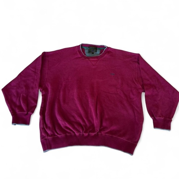 Source Unknown Other - Vintage Alexander Julian Colours Burgundy Crewneck Sweater, Size L - 90s Y2K